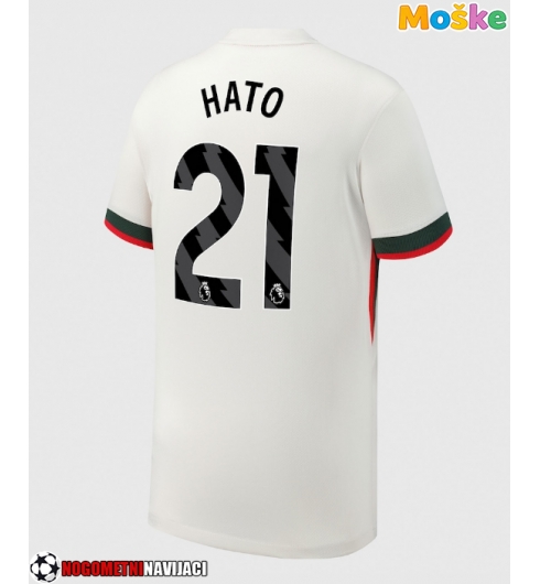 Moške Nogometnih dresov Chelsea Jorrel Hato #21 Gostujoči 2025-26 Kratki rokavi Moške Nogometnih dresov Chelsea Jorrel Hato #21 Gostujoči 2025-26 Kratki rokavi